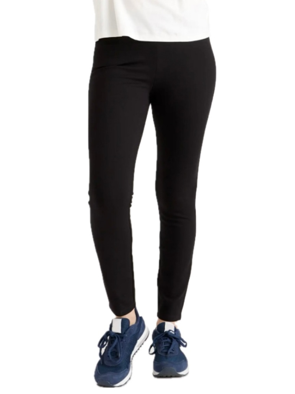 Quince Ultra-Stretch Ponte Skinny Pant Black size M